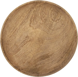 Bandeja de servicio de madera de mango 30 cm