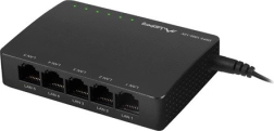 Conmutador LANBERG DSP2-1005 5x 1Gb/s Gigabit Ethernet de escritorio no gestionado 12V