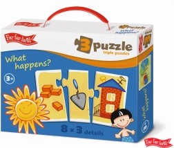 Far Far Land rompecabezas de tríos – 8 imágenes