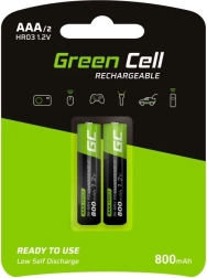 Baterías recargables Green Cell AAA HR03 800 mAh 2 uds.