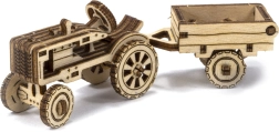 Puzzle 3D de madera – tractor con remolque