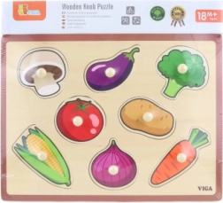 Encajable de madera: verduras