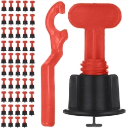 Sistema de nivelación para baldosas 50 uds con llave