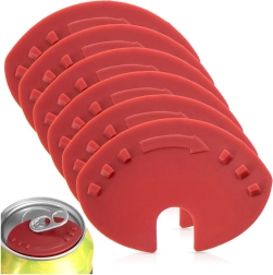 Abridor y tapa higiénica para latas 2 en 1, juego de 6 piezas