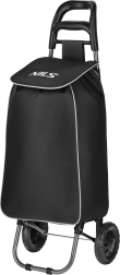 Bolsa de la compra con ruedas Nils 40 l negra