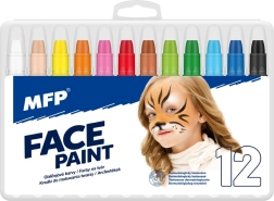 Set de pinturas faciales 12 colores