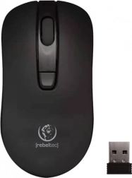 Ratón óptico inalámbrico Rebeltec STAR negro 1600 DPI