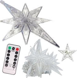 Cortina luminosa con estrellas LED