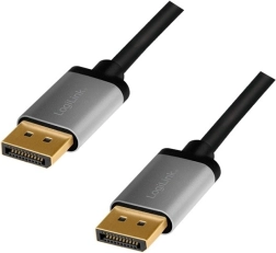 Cable DisplayPort LogiLink 5 m, 4K/60 Hz, conectores de aluminio
