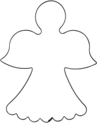 Cortador metálico con forma de ángel 9,5 cm