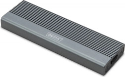Caja de aluminio para SSD M.2 SATA con USB‑C 3.1 Gen 2, sin herramientas