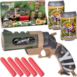 Pistolita para dardos de espuma JUNGLE con dianas de tiro para niños