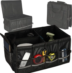 Organizador para maletero de coche con elementos reflectantes