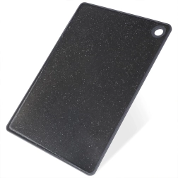Tabla de cortar de plástico negra 33 × 23 cm