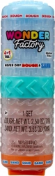 Set de modelado Wonder Factory Never Dry Dough & Sand azul y naranja