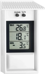Termómetro digital para uso interior y exterior con función min/máx