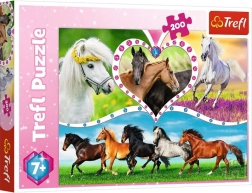 Puzzle de 200 piezas caballos hermosos TREFL