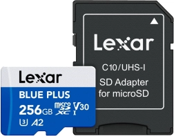Tarjeta de memoria Lexar Blue Plus microSDXC 256 GB