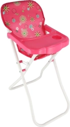 Trona alta para muñecas con bandeja, plegable