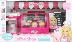 Cafetería infantil a pilas con accesorios