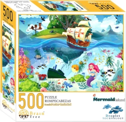 Rompecabezas Brain Tree Sirena Marina 500 Piezas