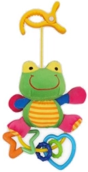 Peluche con sonajero rana BABY MIX