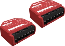 Set de 2 interruptores inteligentes Shelly 1PM Gen3 con medición de consumo Wi‑Fi/Bluetooth