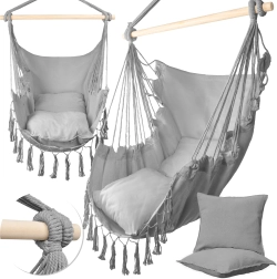 Sillón colgante brasileño MalTec gris claro