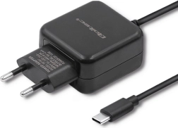 Cargador de red QOLTEC 5 V, 2,4 A, 12 W, USB-C, negro