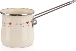 Jezve esmaltado color crema TONCA 600 ml