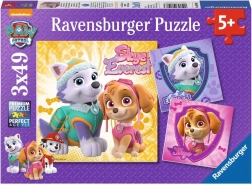 Puzzle Ravensburger Patrulla Canina – Skye y Everest 3×49 piezas
