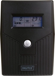DIGITUS UPS line-interactive con LCD, 600 VA (360 W), AVR, 2x Schuko