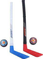 Palos de hockey infantiles con discos para torneo de hockey
