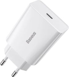 Baseus Speed Mini cargador rápido USB‑C PD 20 W blanco