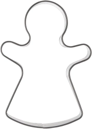 Cortador de galletas de acero inoxidable muñeca 6,8 cm