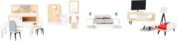 Small Foot juego completo de muebles para casa de muñecas en estilo escandinavo