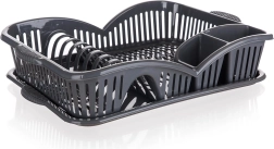 Escurridor de platos con bandeja 45 × 31 cm myKitchen, antracita
