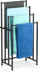 Toallero de pie metálico negro Vilde