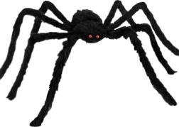 Araña de peluche aterradora de 90 cm – decoración de Halloween