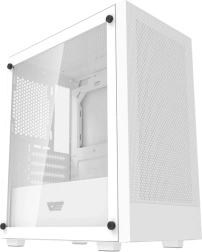Caja de ordenador Darkflash M305 micro‑ATX sin ventiladores – blanca