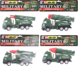 Coche militar con cohete para niños