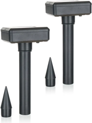 Repelente solar para topos, negro, 2 uds.