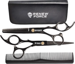 Tijeras profesionales de peluquería Renew Force con estuche