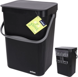 Papelera colgante de 10 l negra