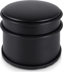 Tope de puerta de acero negro 9 cm