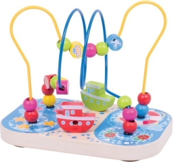 Bigjigs Baby laberinto motorico de madera Mar