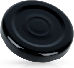 Tapa metálica para botella de 48 mm, negra