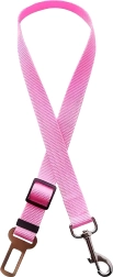 Cinturón de seguridad ajustable para perro y gato para coche – rosa