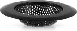 Colador negro de acero inoxidable para fregadero 11,5 cm