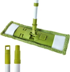 Mopa para suelos TORO con mango telescópico, verde